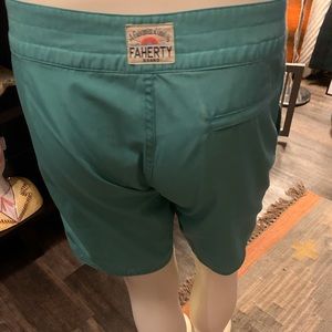 Faherty Brand Barney’s NYC Teal Swim Trunks
